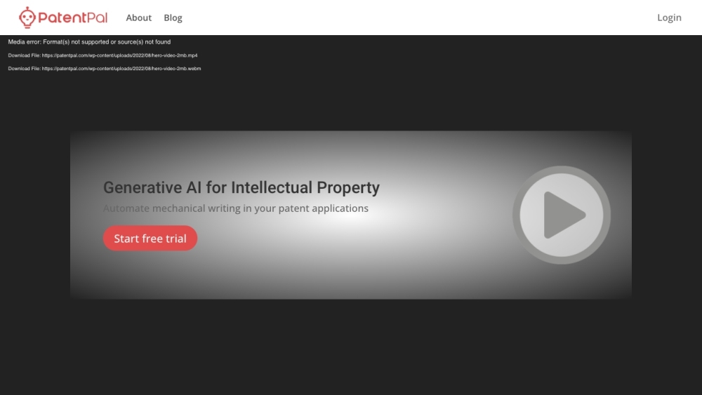 Patentpal website screenshot
