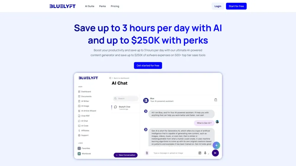 Bluelyft website screenshot