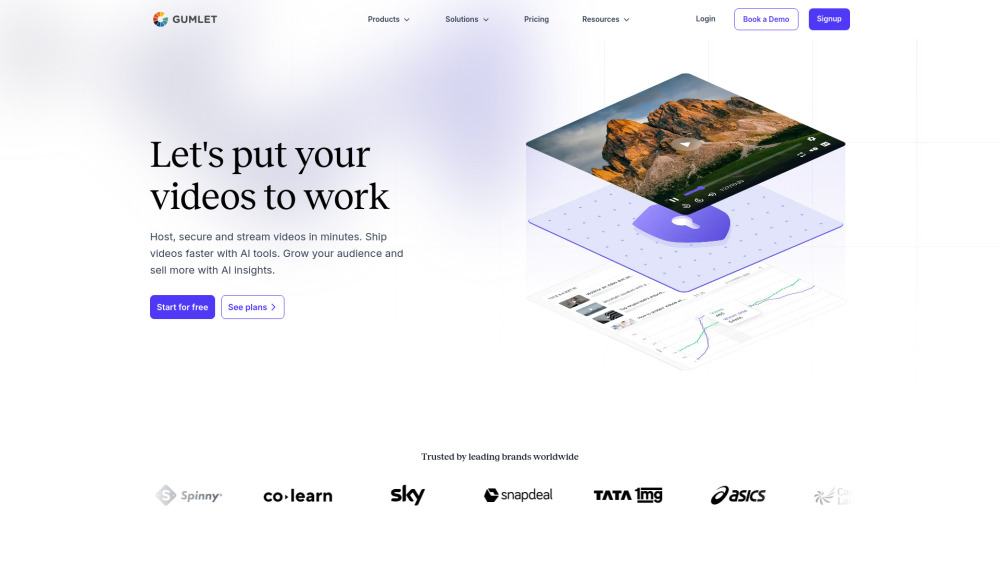 Gumlet website screenshot
