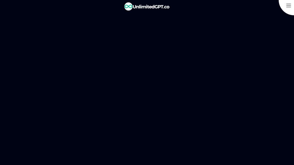 UnlimitedGPT website screenshot