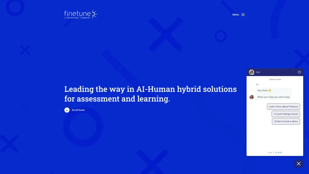 Finetunelearning Com website screenshot