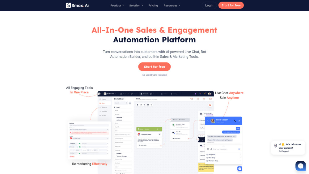 Smax Ai website screenshot