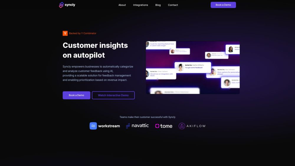 Syncly website screenshot