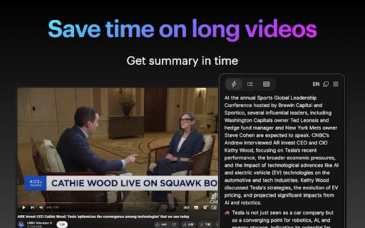 Suinfy Ai Youtube Summarizer website screenshot