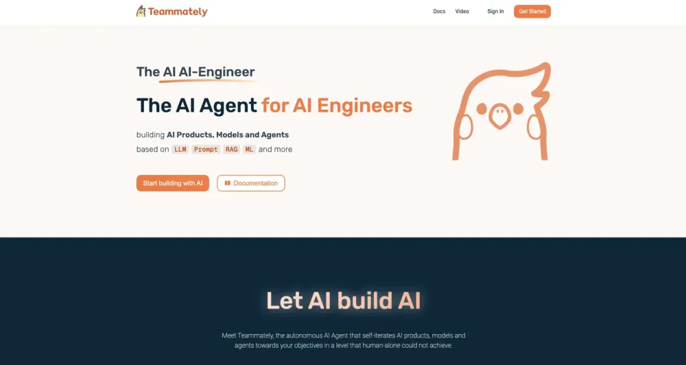 T website screenshot