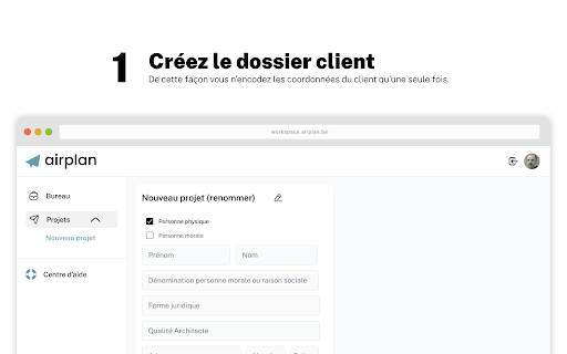 Airplan website screenshot