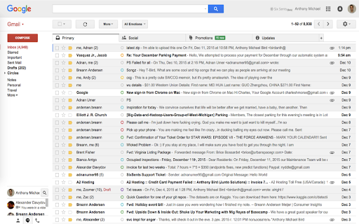 Sixsents Gmail website screenshot