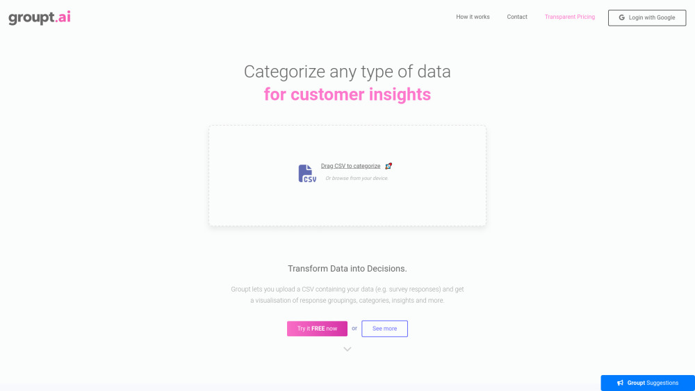Groupt website screenshot