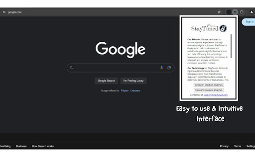 Staytuned website screenshot