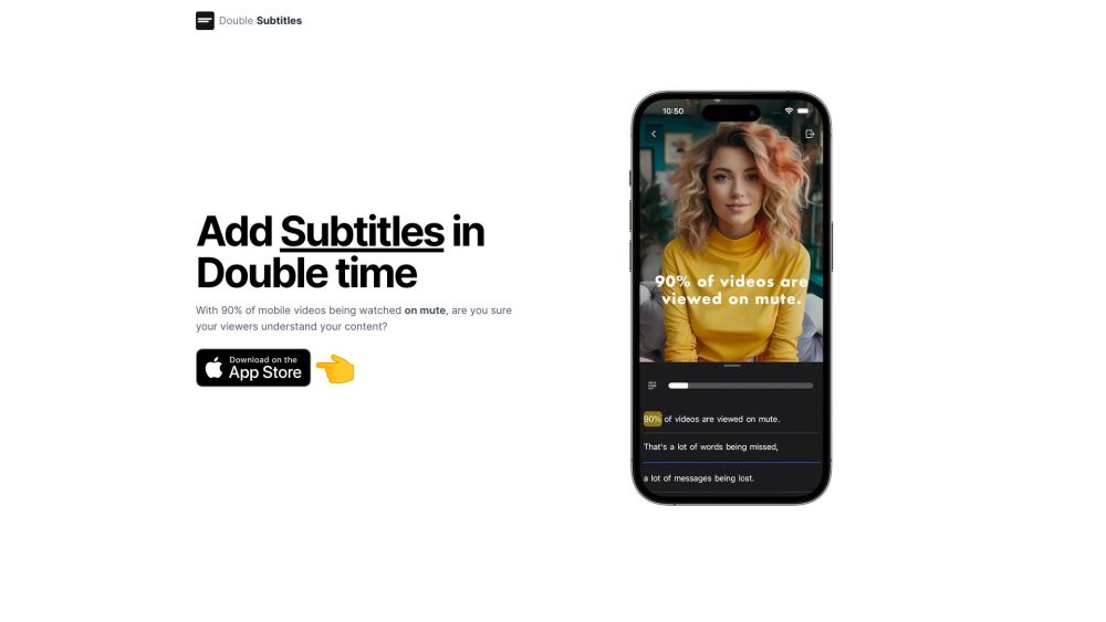 Double Subtitles website screenshot
