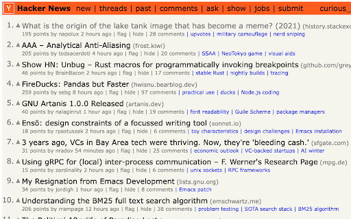 Techne website screenshot
