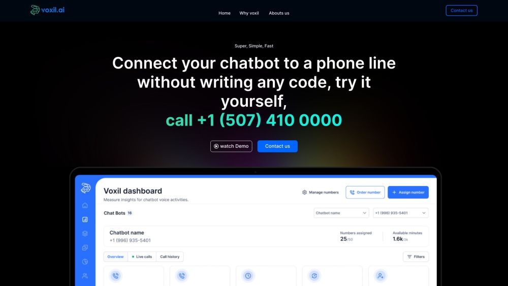 Voxil website screenshot