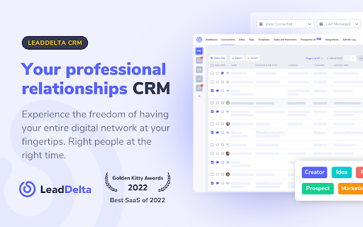 Crm And Inbox For Linkedin website screenshot
