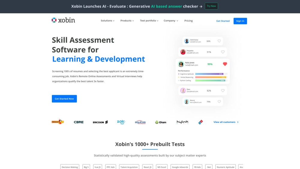 Xobin website screenshot
