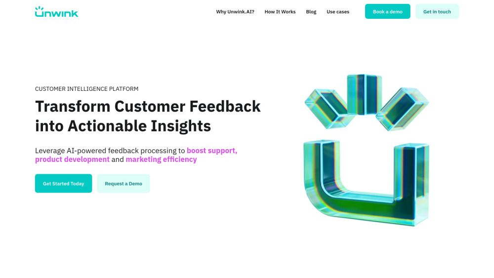 Unwink Ai website screenshot