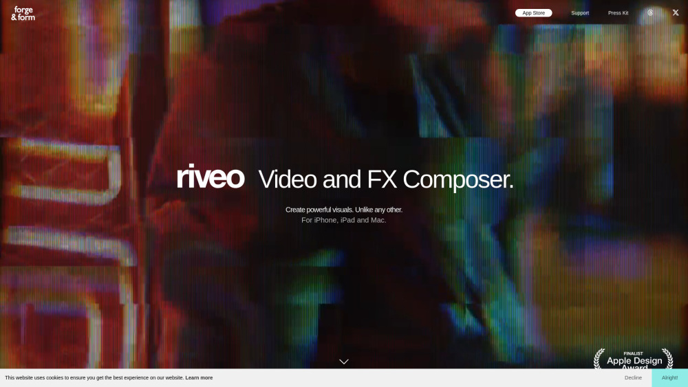 Riveo website screenshot