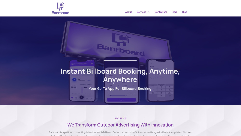Banrboard website screenshot