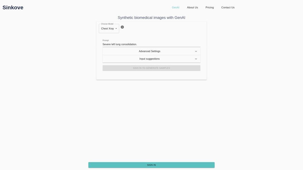 Sinkove website screenshot