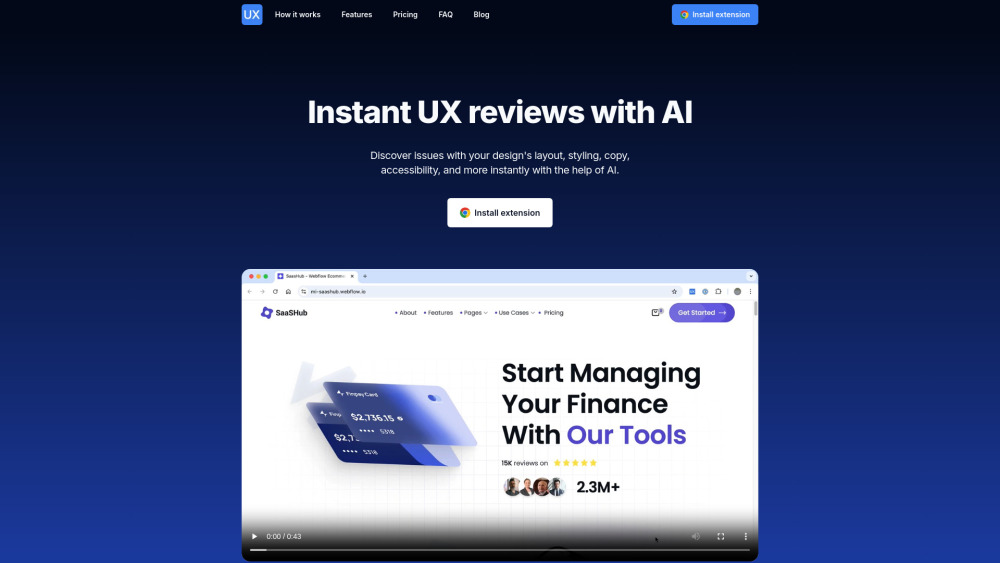 Ux Eyer website screenshot