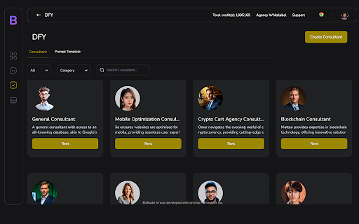 Bizbudd AI website screenshot