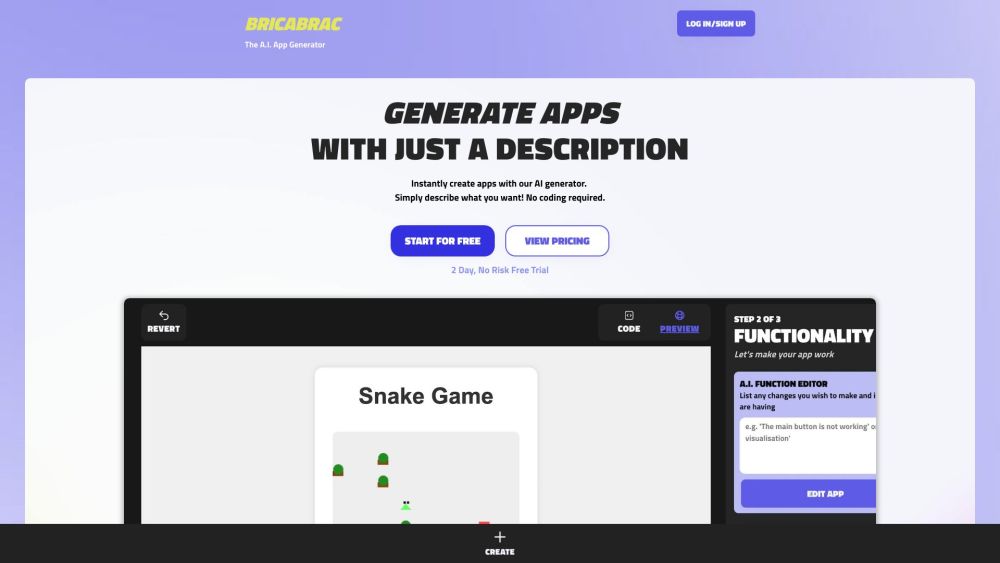 Bricabrac Ai website screenshot