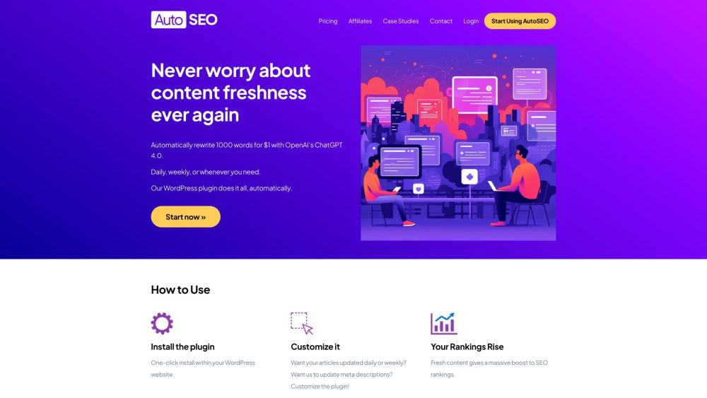 AutoSEO website screenshot