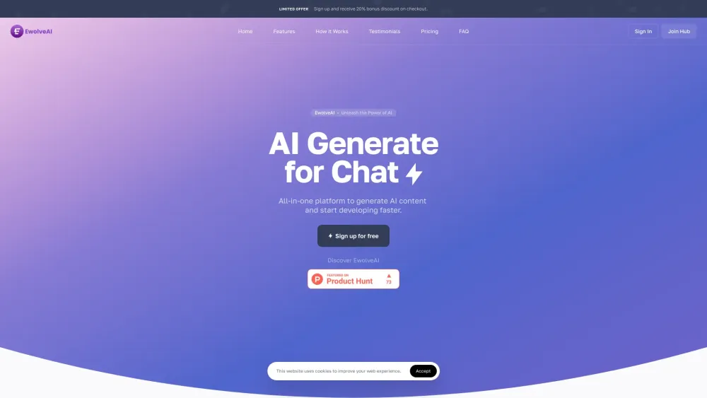 EwolveAI website screenshot