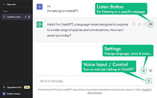 Voicewave Chatgpt Voice Control website screenshot