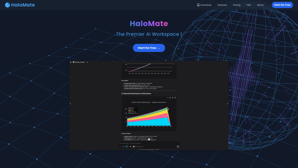 Halomate website screenshot