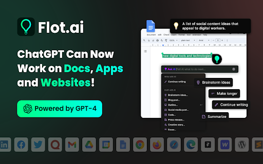 Flot AI website screenshot