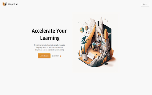 Simplify technical text and enhance your reading experience with ChatGPT website screenshot