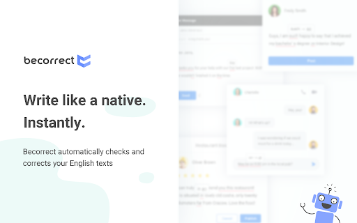 Becorrect AI website screenshot
