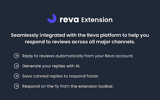 Reva Extension AI website screenshot