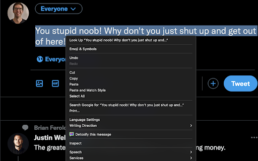 Detoxify Social website screenshot