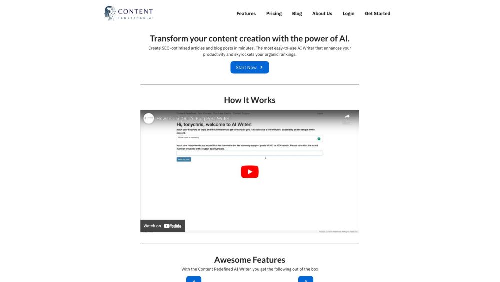 Content Redefined website screenshot