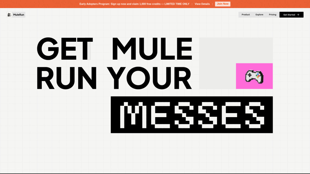 MuleRun website screenshot