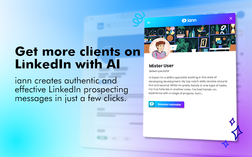 Iann AI website screenshot