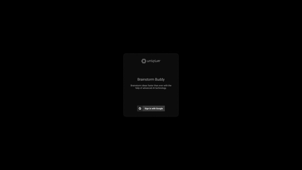 Brainstorm Buddy website screenshot