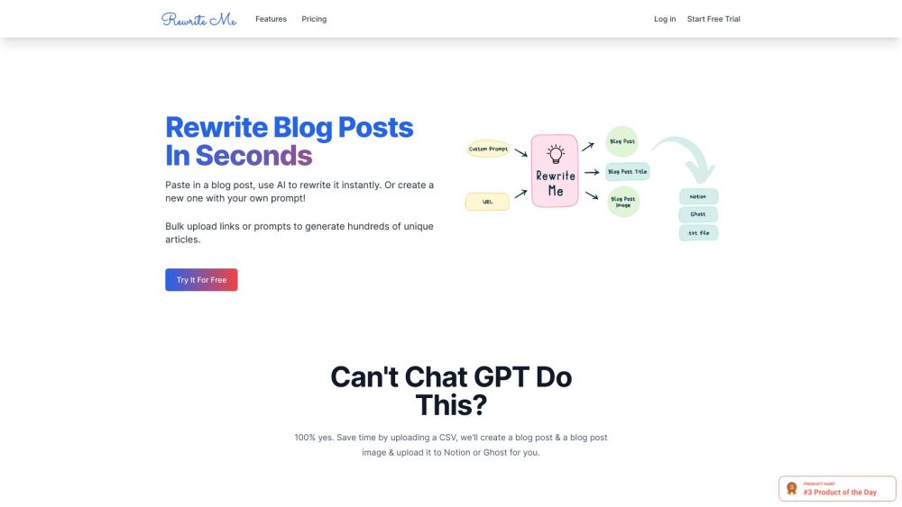 Rewrite Me website screenshot