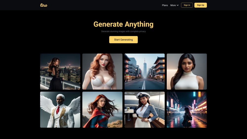 Liro AI website screenshot