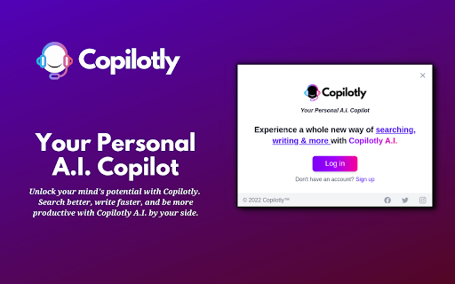 Copilotly AI website screenshot