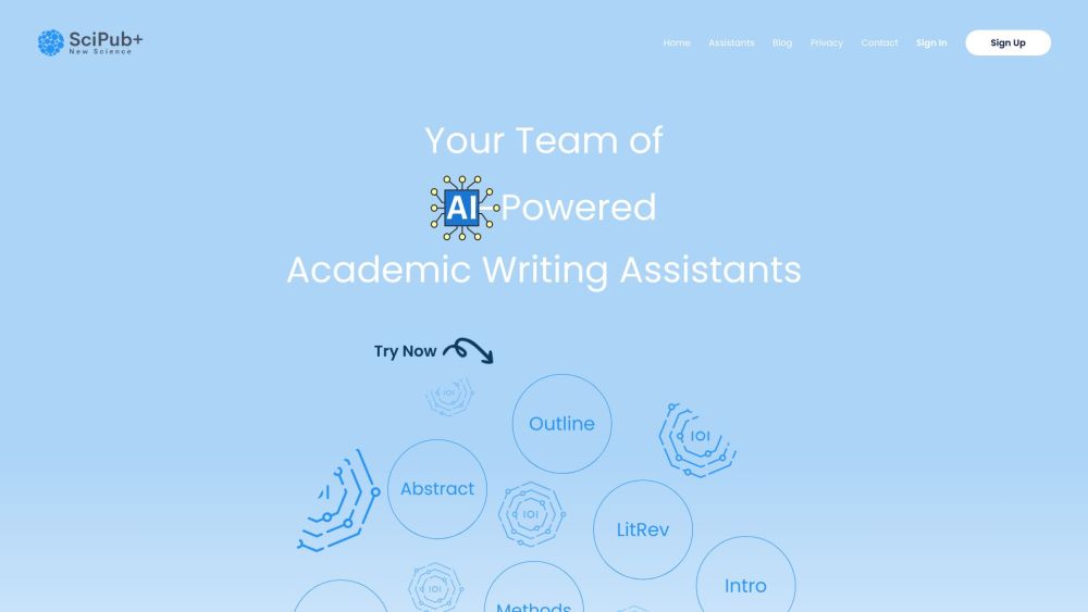Scipub website screenshot