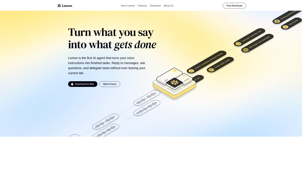 Lemon website screenshot
