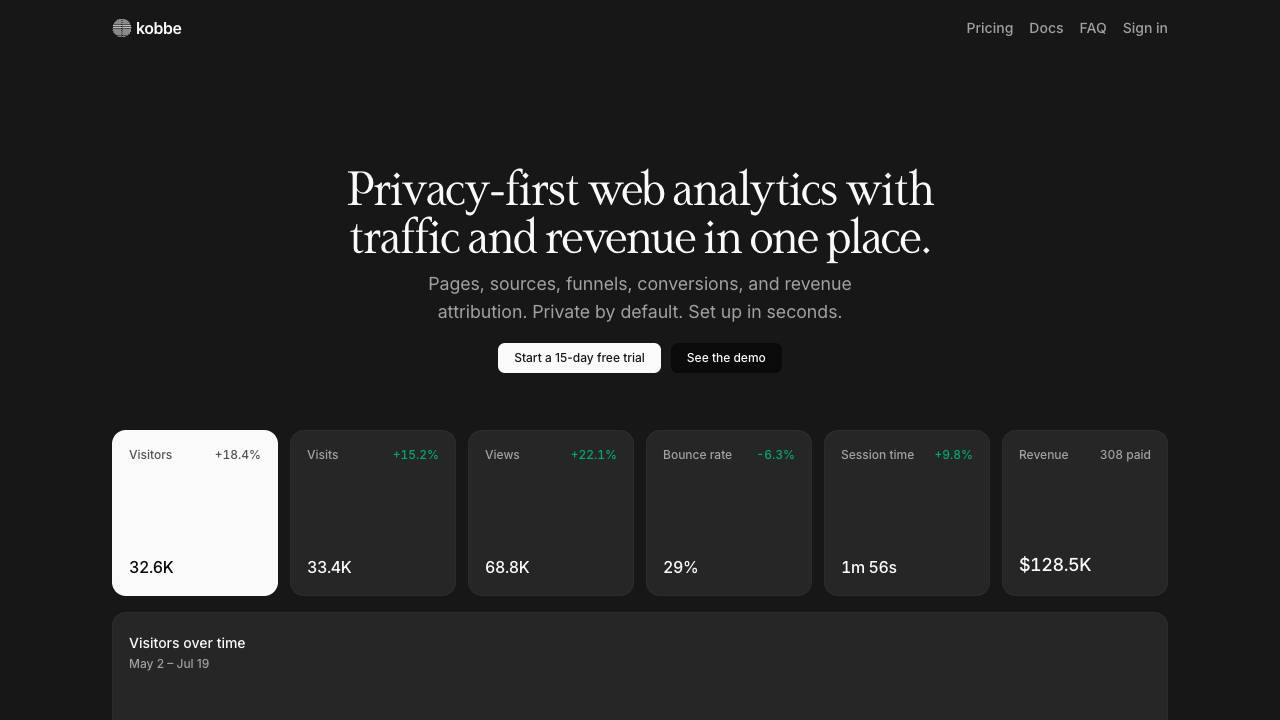 Kobbe website screenshot
