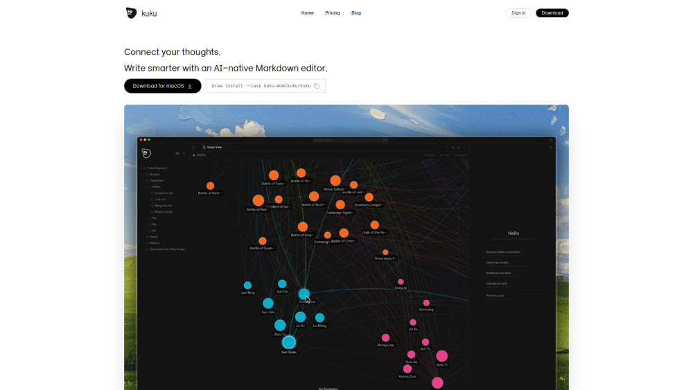 Kuku website screenshot