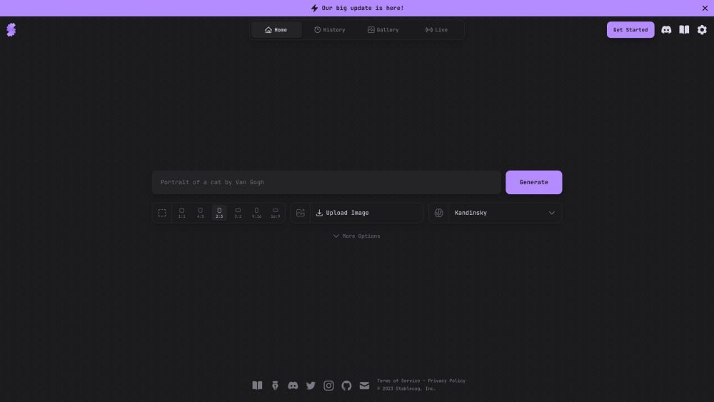 Stablecog website screenshot