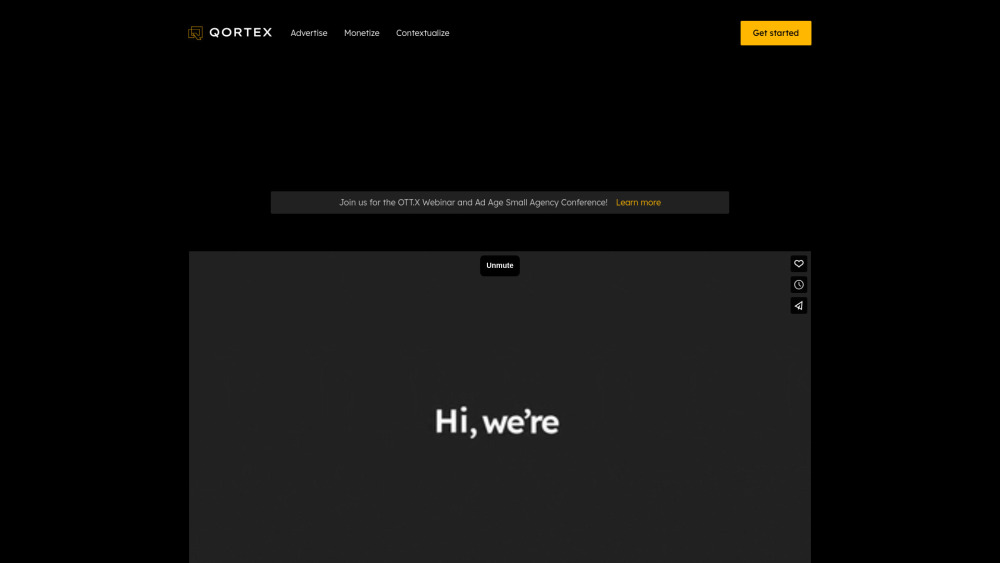 Qortex Ai website screenshot