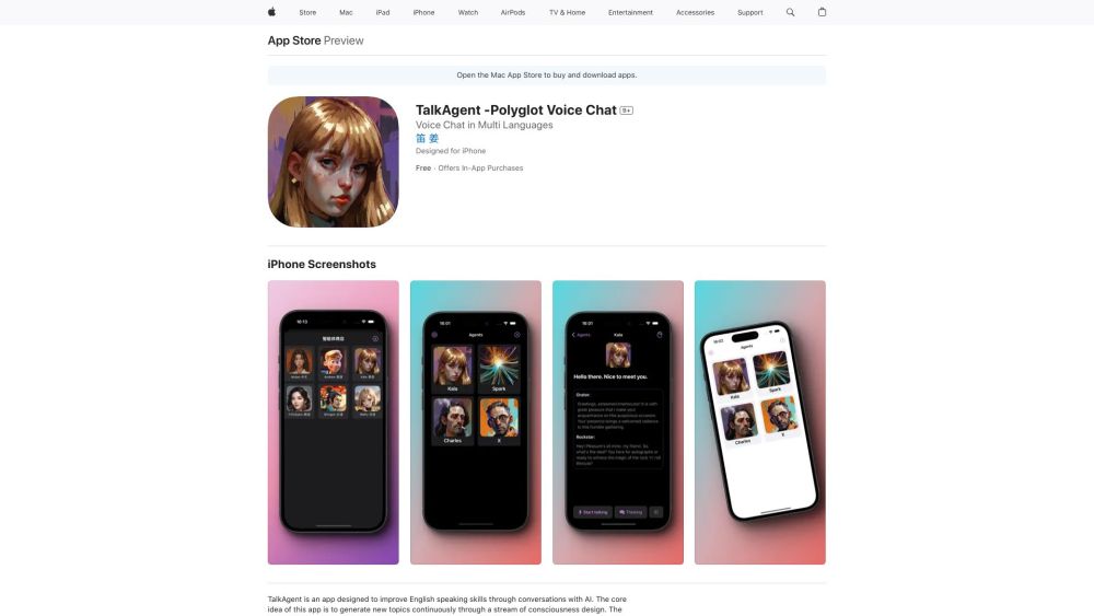 TalkAgent website screenshot