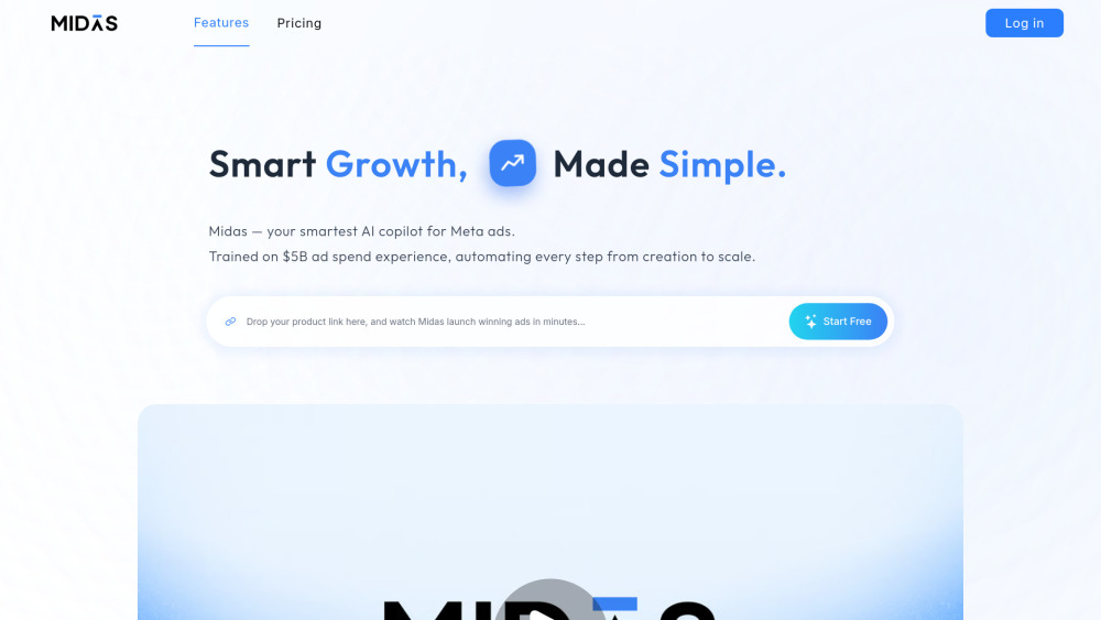 M website screenshot