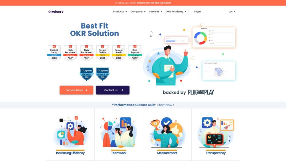 Twiser website screenshot